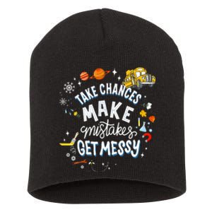 Take Chances Make Mistakes Get Messy For Women Short Acrylic Beanie