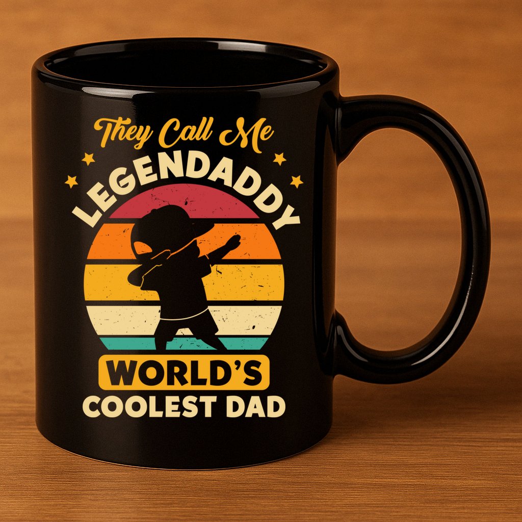 They Call Me Legendaddy Worlds Coolest Dad Dab Dance Meaningful Gift 11oz C Handle Ceramic Mug