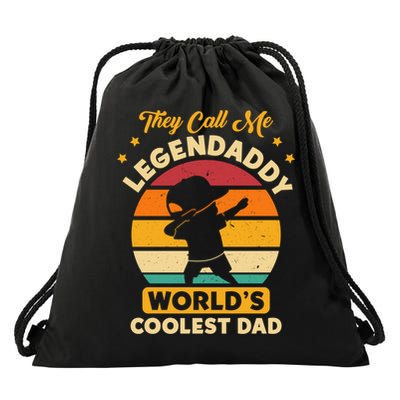 They Call Me Legendaddy Worlds Coolest Dad Dab Dance Meaningful Gift Drawstring Bag