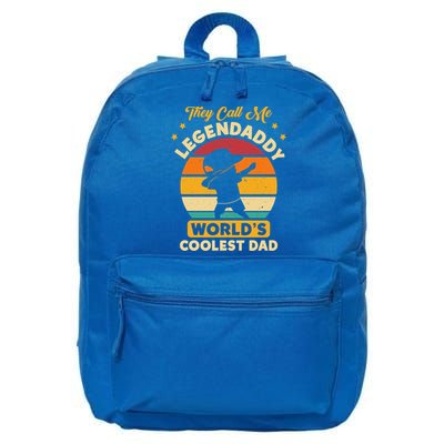 They Call Me Legendaddy Worlds Coolest Dad Dab Dance Meaningful Gift 16 in Basic Backpack