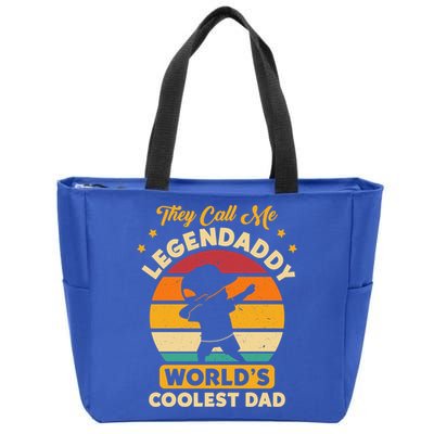 They Call Me Legendaddy Worlds Coolest Dad Dab Dance Meaningful Gift Zip Tote Bag