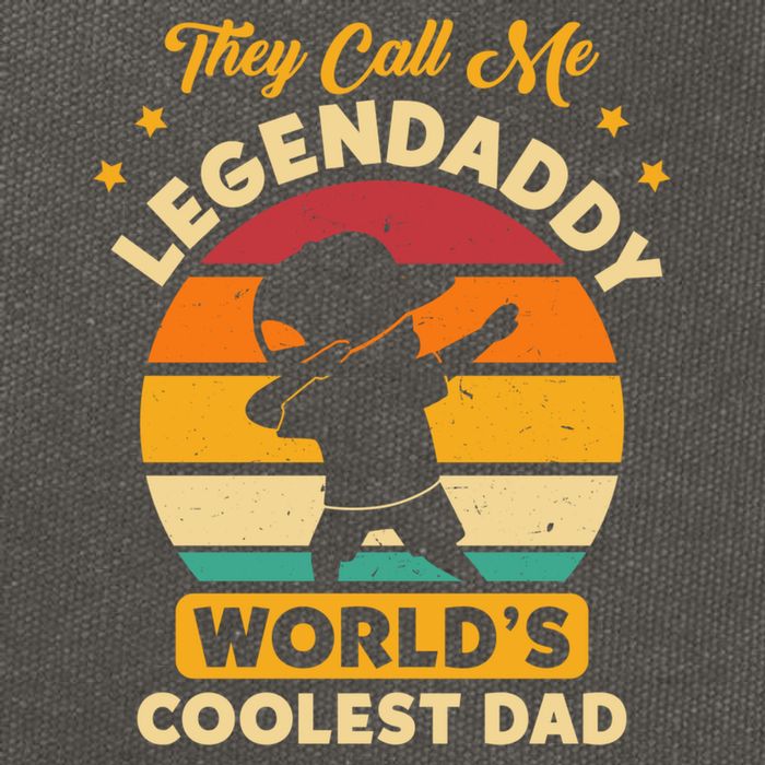 They Call Me Legendaddy Worlds Coolest Dad Dab Dance Meaningful Gift Cotton Canvas Backpack