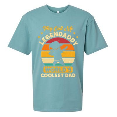 They Call Me Legendaddy Worlds Coolest Dad Dab Dance Meaningful Gift Sueded Cloud Jersey T-Shirt