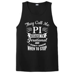 They Call Me Pi Symbol Pi Day Cute Funny Gift PosiCharge Competitor Tank