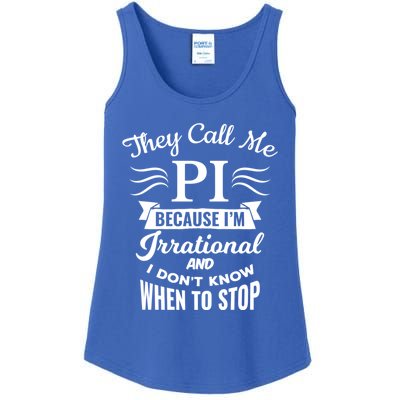 They Call Me Pi Symbol Pi Day Cute Funny Gift Ladies Essential Tank