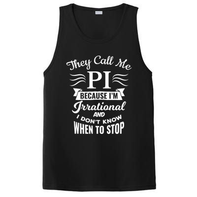 They Call Me Pi Symbol Gift Pi Day Cute Funny Gift PosiCharge Competitor Tank