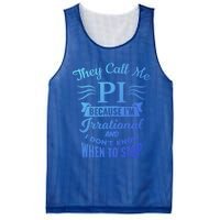 They Call Me Pi Symbol Pi Day Cute Funny Gift Mesh Reversible Basketball Jersey Tank