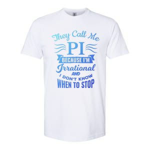 They Call Me Pi Symbol Pi Day Cute Funny Gift Softstyle CVC T-Shirt