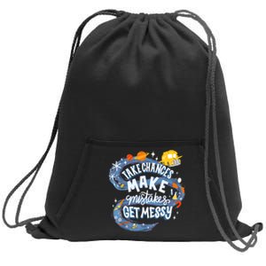 Take Chances Make Mistakes Get Messy Magic Schoolbus Sweatshirt Cinch Pack Bag