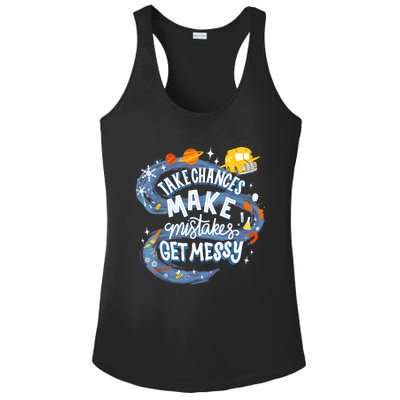 Take Chances Make Mistakes Get Messy Magic Schoolbus Ladies PosiCharge Competitor Racerback Tank