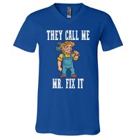 They Call Me Mr Fix It Cool Gift V-Neck T-Shirt