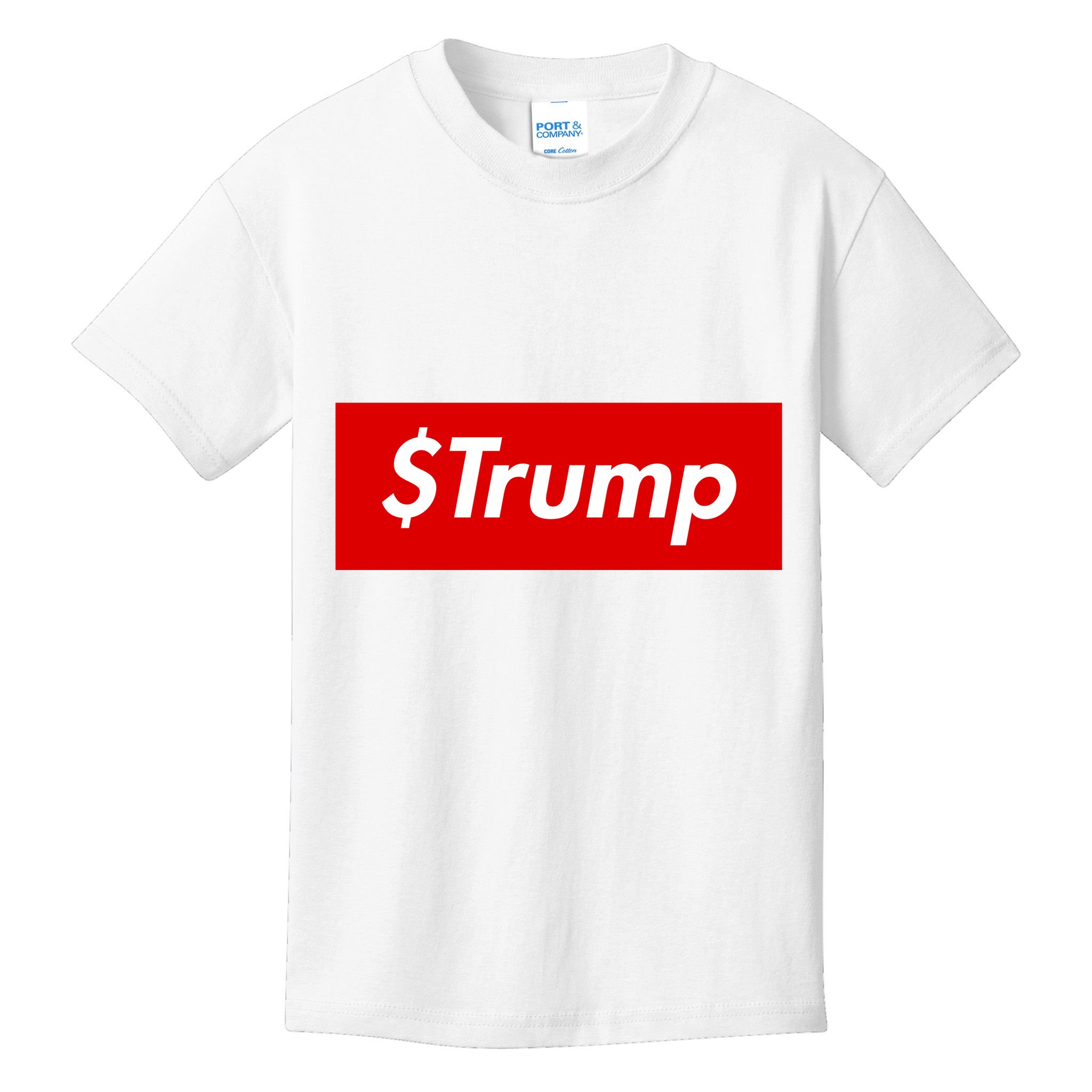 $Trump Coin Meme Cryptocurrency Crypto Donald Trump Kids T-Shirt
