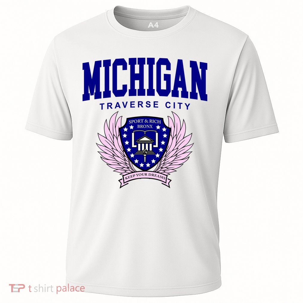Traverse City Michigan Classy Logo Cooling Performance Crew T-Shirt