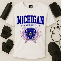 Traverse City Michigan Classy Logo Performance Shirt