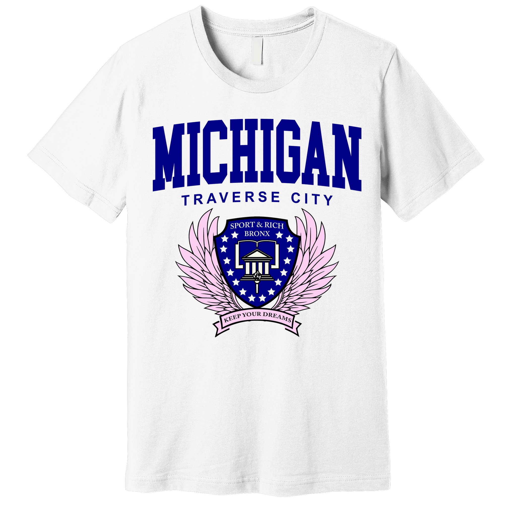 Traverse City Michigan Classy Logo Premium T-Shirt