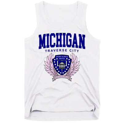Traverse City Michigan Classy Logo Tank Top