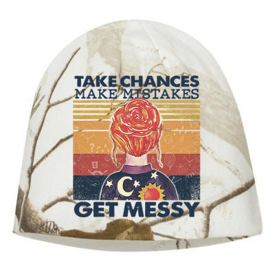 Take Chances Make Mistakes Get Messy Kati - Camo Knit Beanie