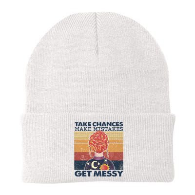 Take Chances Make Mistakes Get Messy Knit Cap Winter Beanie