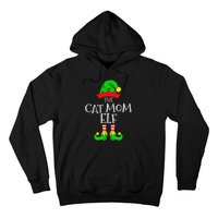 The Cat Mom Elf Funny Christmas Pet Lover Outfit Hoodie