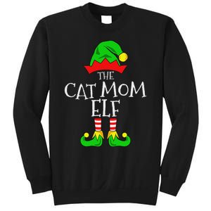 The Cat Mom Elf Funny Christmas Pet Lover Outfit Sweatshirt