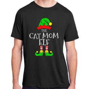 The Cat Mom Elf Funny Christmas Pet Lover Outfit Adult ChromaSoft Performance T-Shirt