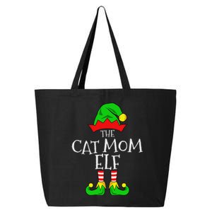 The Cat Mom Elf Funny Christmas Pet Lover Outfit 25L Jumbo Tote