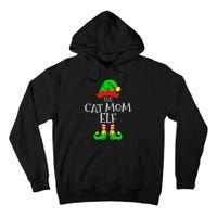 The Cat Mom Elf Funny Christmas Pet Lover Outfit Tall Hoodie