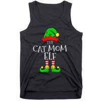 The Cat Mom Elf Funny Christmas Pet Lover Outfit Tank Top