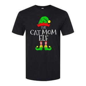 The Cat Mom Elf Funny Christmas Pet Lover Outfit Softstyle CVC T-Shirt