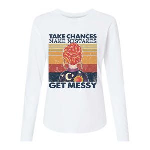 Take Chances Make Mistakes Get Messy Womens Cotton Relaxed Long Sleeve T-Shirt