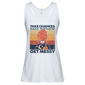 Take Chances Make Mistakes Get Messy Ladies Essential Flowy Tank