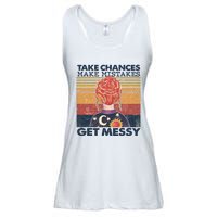 Take Chances Make Mistakes Get Messy Ladies Essential Flowy Tank