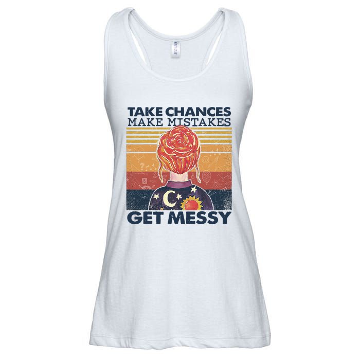 Take Chances Make Mistakes Get Messy Ladies Essential Flowy Tank