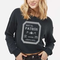 They Call Me El Jefe Patron The Boss Essential Cropped Pullover Crew