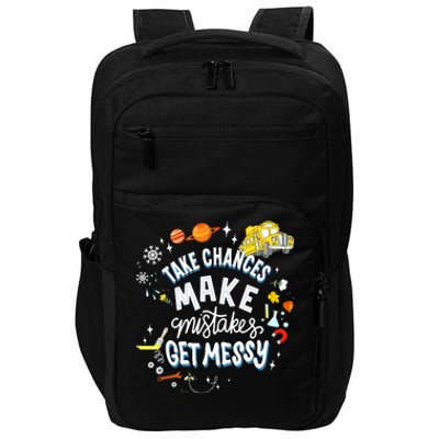 Take Chances Make Mistakes Get Messy For Women Impact Tech Backpack