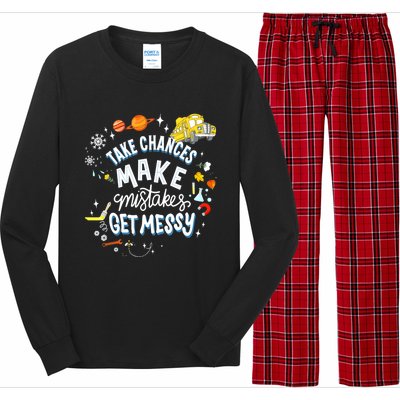 Take Chances Make Mistakes Get Messy For Women Long Sleeve Pajama Set