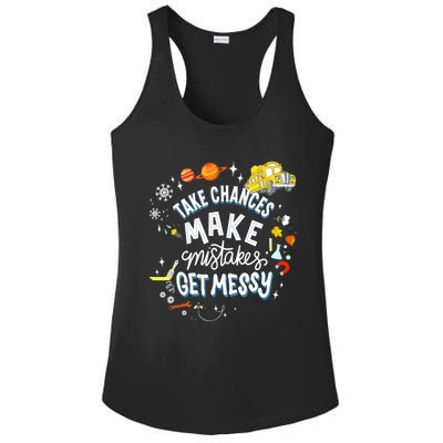 Take Chances Make Mistakes Get Messy For Women Ladies PosiCharge Competitor Racerback Tank