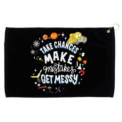 Take Chances Make Mistakes Get Messy For Women Grommeted Golf Towel