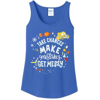 Take Chances Make Mistakes Get Messy For Women Ladies Essential Tank