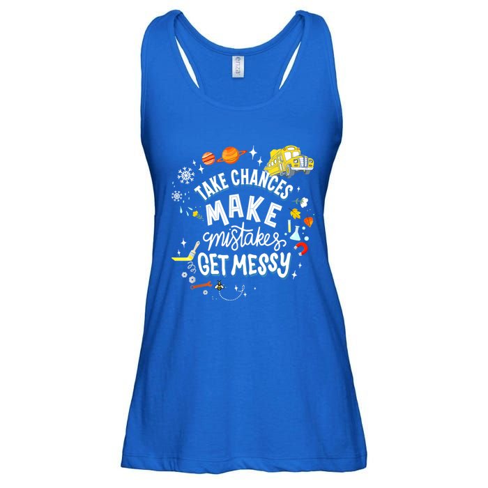 Take Chances Make Mistakes Get Messy For Women Ladies Essential Flowy Tank