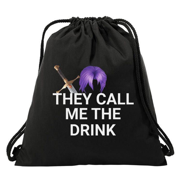 They Call Me The Drink Funny Meme Drawstring Bag