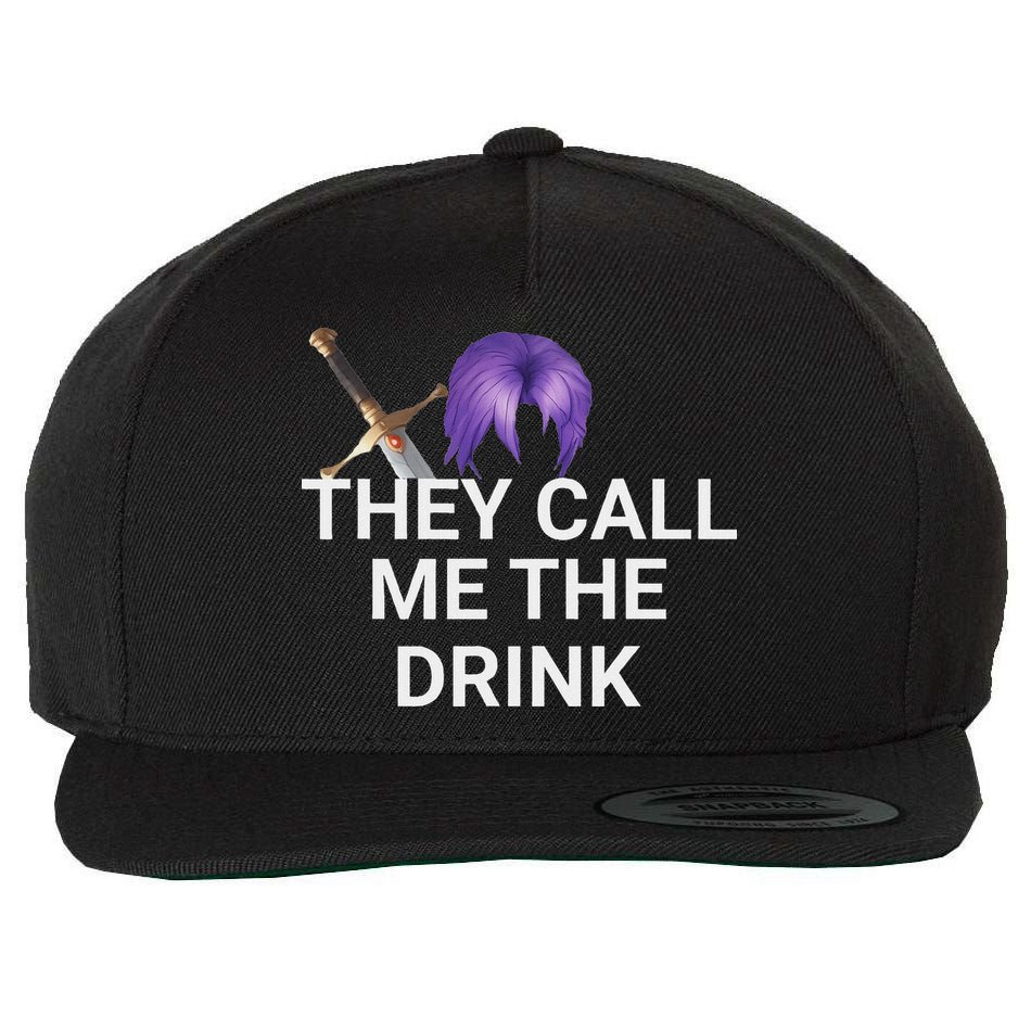They Call Me The Drink Funny Meme Wool Snapback Cap