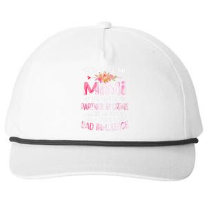 They Call Me Mimi Because Partner In Crime Mother's Day Gift Snapback Five-Panel Rope Hat