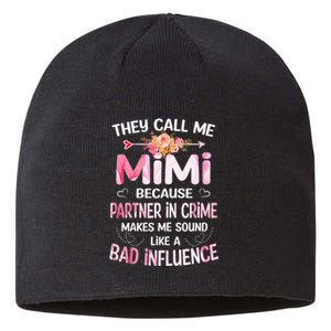 They Call Me Mimi Because Partner In Crime Mother's Day Gift Sustainable Beanie