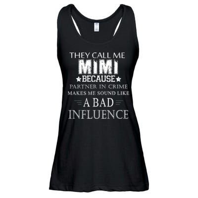 They Call Me Mimi Because Partner In Crime Ladies Essential Flowy Tank