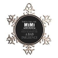 They Call Me Mimi Because Partner In Crime Metallic Star Ornament