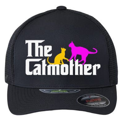 The Cat Mother Mother's Day Cat Owner Cat mom Gifts Flexfit Unipanel Trucker Cap