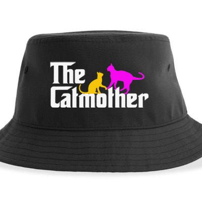 The Cat Mother Mother's Day Cat Owner Cat mom Gifts Sustainable Bucket Hat