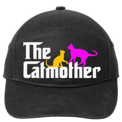 The Cat Mother Mother's Day Cat Owner Cat mom Gifts 7-Panel Snapback Hat