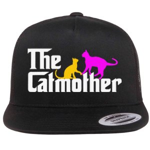 The Cat Mother Mother's Day Cat Owner Cat mom Gifts Flat Bill Trucker Hat